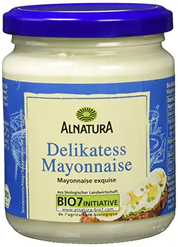 Bio-Mayonnaise Alnatura Bio Delikatess-Mayonnaise mit Ei, 6er