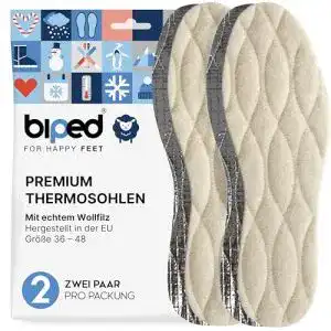 Thermosohlen biped 2 Paar Set mit Aluminium Unterseite