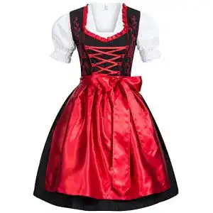 Dirndl Gaudi-Leathers SW2580FILIRT Damen, Schwarz, 38
