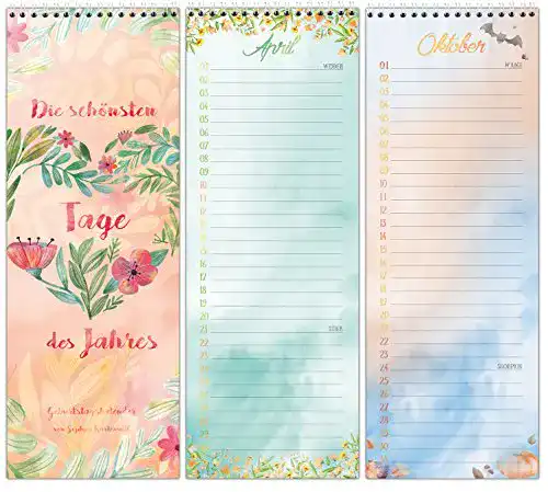Die beste Geburtstagskalender Sophies Kartenwelt mit Spiralbindung 2026 Test Bestseller Geburtstagskalender Sophies Kartenwelt mit Spiralbindung