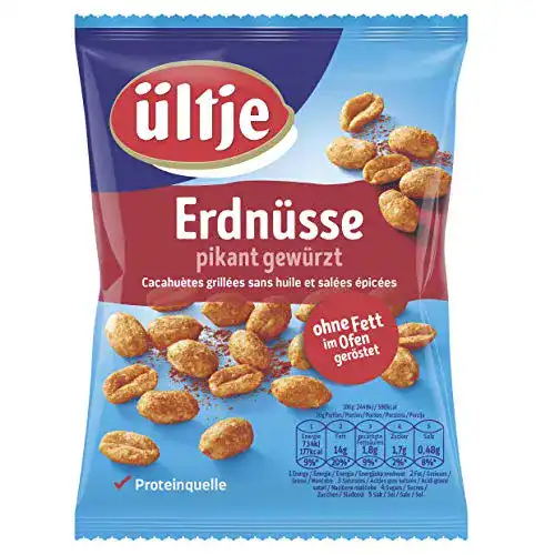 Erdnüsse ültje, pikant gewürzt, ohne Fett geröstet 200g