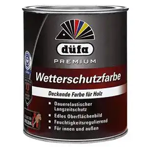 Wetterschutzfarbe Weiß DÜFA düfa Premium Holzschutzfarbe 2,5 L