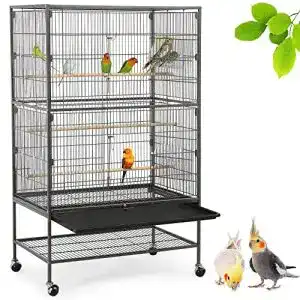 Vogelvoliere Yaheetech Nagerkäfig aus Metall Vogelkäfig