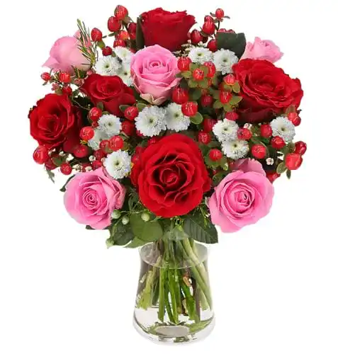 Die beste Blumenstrauß Blume Ideal Winterzauber, Rosaroter Rosenstrauß 2026 Test Bestseller Blumenstrauß Blume Ideal Winterzauber, Rosaroter Rosenstrauß