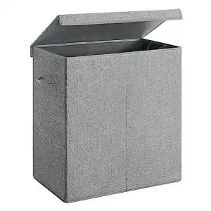 Wäschekorb SONGMICS 142 L, aus Leinenimitat, magnetisch