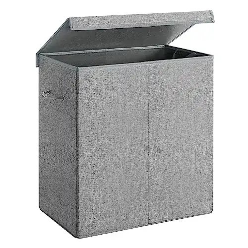 Wäschekorb SONGMICS 142 L, aus Leinenimitat, magnetisch