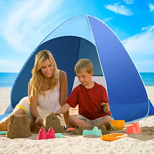 Pop-up-Strandmuschel LanteXG Strandmuschel für 2-3 Personen