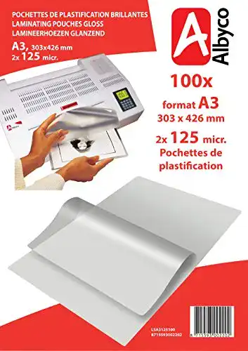 Laminierfolie-A3 LGI Laminierfolien DIN A3 100 Stück, 2 x 125 mic