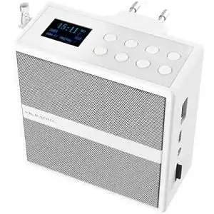 DAB-Steckdosenradio VR-Radio Badradio: mit DAB+/FM, USB