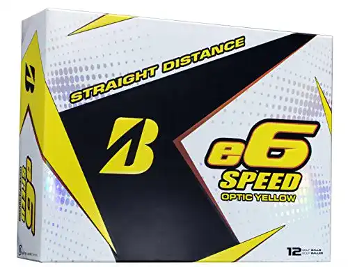 Bridgestone-Golfbälle Bridgestone e6 Speed Yellow B-Logo, Gelb