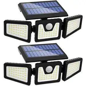 Solarstrahler SEFON Solarlampen Außen mit Bewegungsmelder