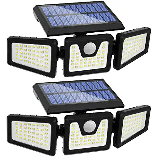 Solarstrahler SEFON Solarlampen Außen mit Bewegungsmelder