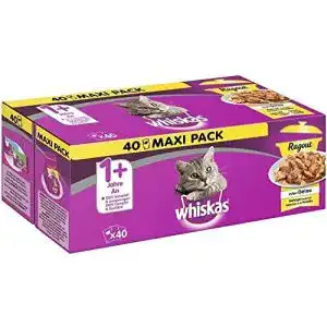 Whiskas-Katzenfutter whiskas 1 + Katzenfutter Ragout, 40 à 85g