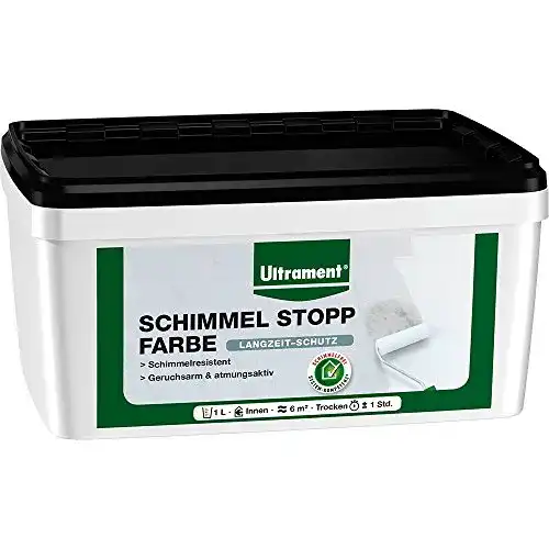 Anti-Schimmel-Farbe Ultrament Schimmel Stopp Farbe, weiß, 1l