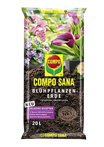 Compo-Erde Compo SANA Blühpflanzenerde mit 12 Wochen Dünger