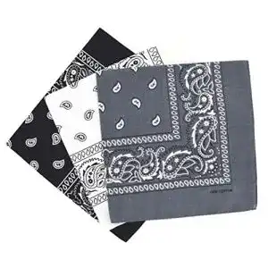 Bandana Laciteinterdite Set 3 Paisley Damen und Herren 57x57cm