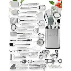 Kochlöffel-Set Home Hero 29-teilige Küchenhelfer Set Edelstahl