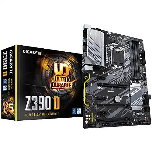 Z390-Mainboard Gigabyte Z390 D Sockel 1151/Z390, Schwarz