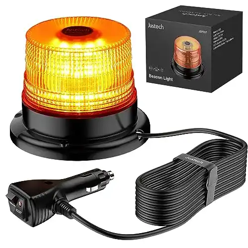 Rundumleuchte Justech 40 LED Blitzleuchte 7 modus, 5m Netzkabel