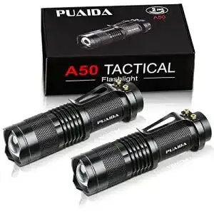 Mini-Taschenlampe PUAIDA Mini LED Taschenlampe, 3 Modi