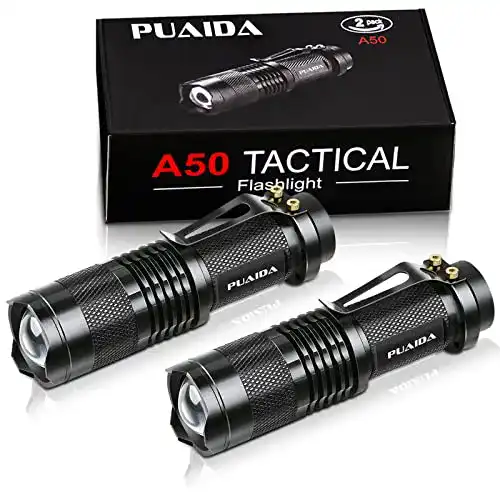 Mini-Taschenlampe PUAIDA Mini LED Taschenlampe, 3 Modi