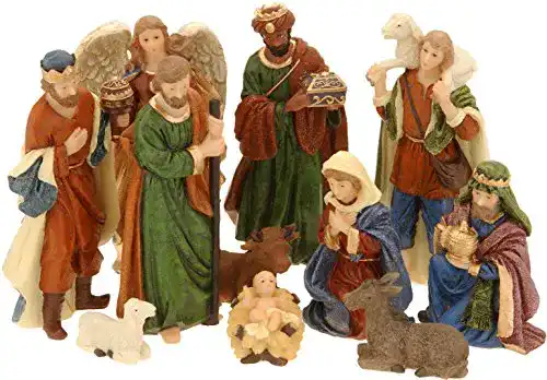 Krippenfigur Spetebo Weihnachtskrippe Figuren 11 Teile