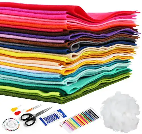 Die beste Filzstoff Homewit 30 Farben Super Weich, 40*30cm Bastelfilz Farbig 2026 Test Bestseller Filzstoff Homewit 30 Farben Super Weich, 40*30cm Bastelfilz Farbig