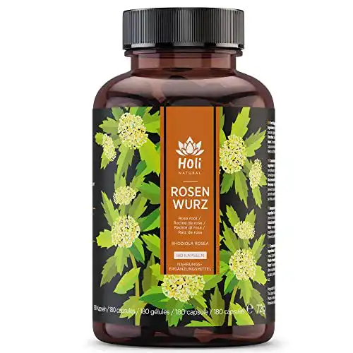 Rosenwurz Holi Natural ® Rhodiola Rosea Extrakt, 180 Kapseln