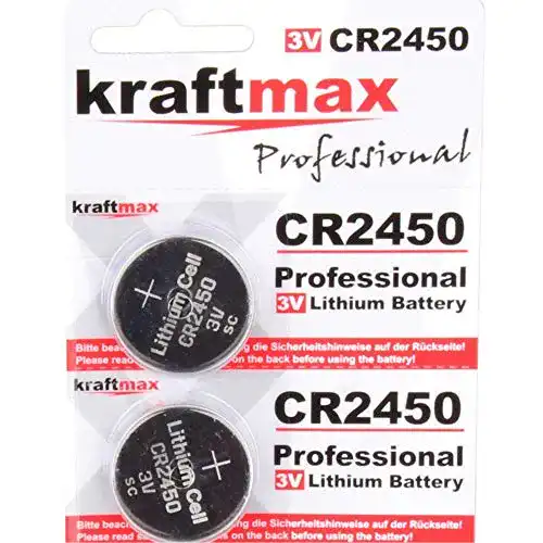 CR2450 kraftmax 2er Pack Lithium Hochleistungs-Batterie