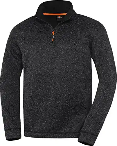 Fleecepullover Herren NORDCAP Strickfleece-Troyer, Warm