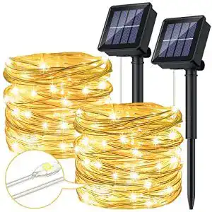 Solar-Lichterkette Ruyilam [2 Stücke] Solar Lichterkette Aussen, 12M