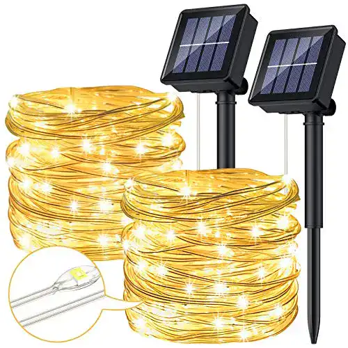 Solar-Lichterkette Ruyilam [2 Stücke] Solar Lichterkette Aussen, 12M