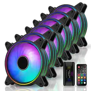 RGB-Lüfter EZDIY-FAB Moonlight RGB Gehäuselüfter 120mm, 6er