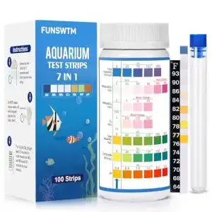 Wassertest Aquarium FUNSW 7-in-1-Aquarium-Teststreifen, 100 St.