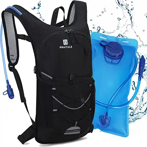 Trinkweste BBAIYULE ® Trinkrucksack mit Trinkblase 2L, BPA-Frei