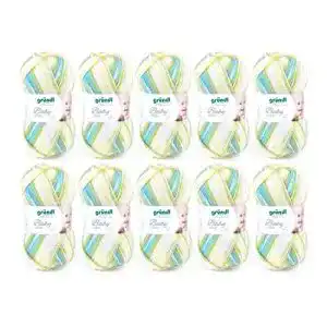 Gründl Wolle Gründl Baby color, 10 Knäuel à 50 g Wolle
