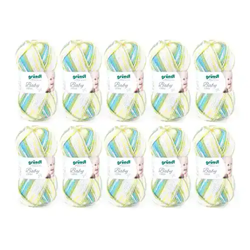 Gründl Wolle Gründl Baby color, 10 Knäuel à 50 g Wolle