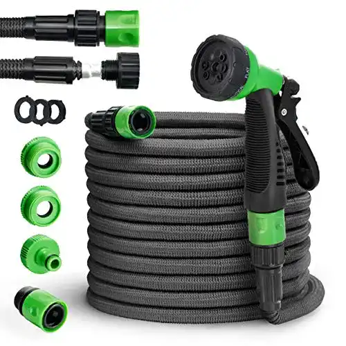 Flexibler Gartenschlauch (15m) tillvex, verstärktes Gewebe
