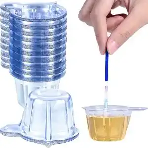Urinbecher Boao 200 Stück Urin Becher Kunststoff, 40 ml