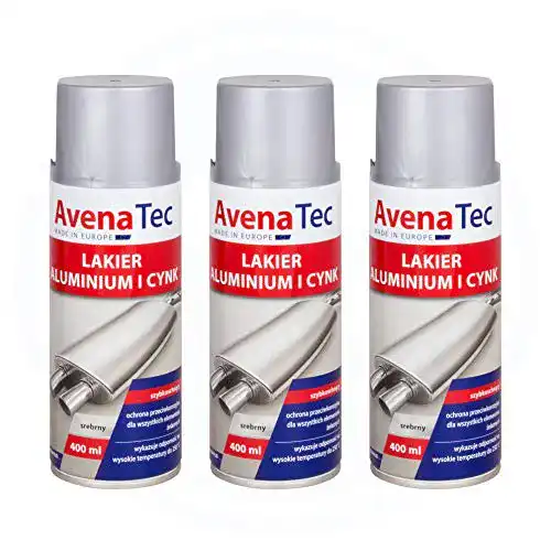 Zinkspray Avena Tec 3 x Aluminium Alu-Zink-Spray 400 ml Silber