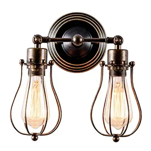 Antik-Lampe GLADFRESIT Wandlampe Retro Verstellbar Metall