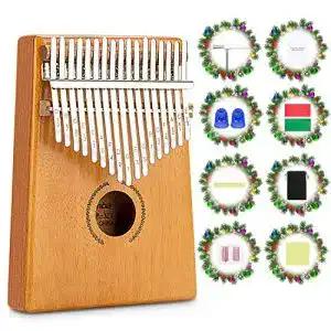 Kalimba RenFox 17 Schlüssel,DaumenKlavier mit Zubehör