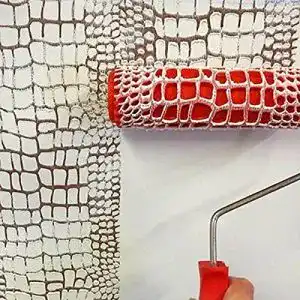 Strukturwalze GeKLok 17,8 cm Farbroller 3D-Prägung Haushalt DIY