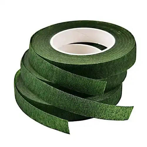 Floristenkrepp QincLing 3 Stück Flora Kreppband, Grün