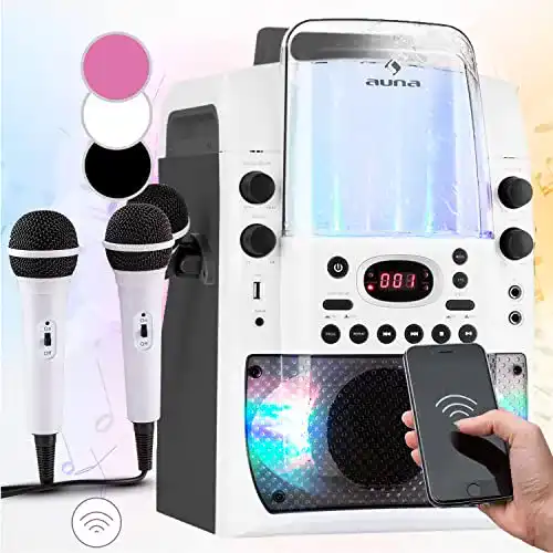 Auna-Karaoke-Anlage auna KTV Karaoke Musikbox mit Mikrofon, Bluetooth