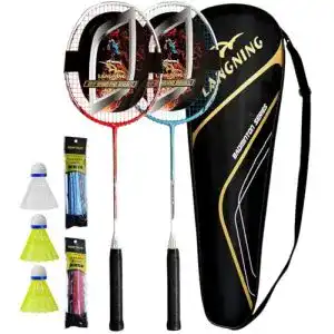 Badminton-Set LANGNING badmintonschläger Profi Set 2
