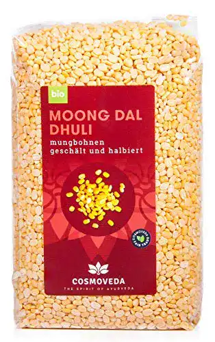 Mungobohnen Cosmoveda Bio Moong Dal, geschält, 500 g