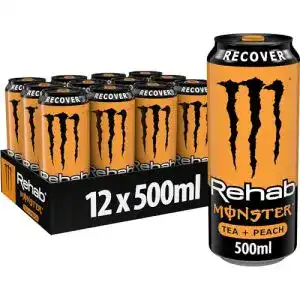 Monster-Energy-Drink Monster Energy Rehab Peach, 12×500 ml