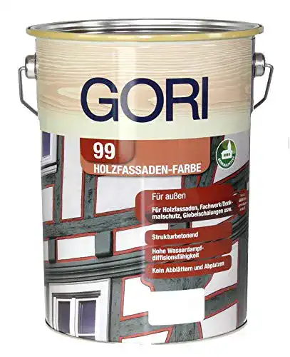 Fassadenfarbe Gori 99 Holz- und 7117 Schwedenrot, 0,75 Liter
