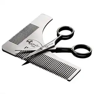 Bartschablone Kaiercat ® Edelstahl und Scheren Set
